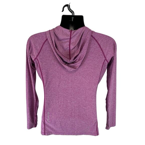 Coolibar Hoodie Purple Heather Small UPF 50 Sun Protection Ltweight Breathable - Picture 2 of 12